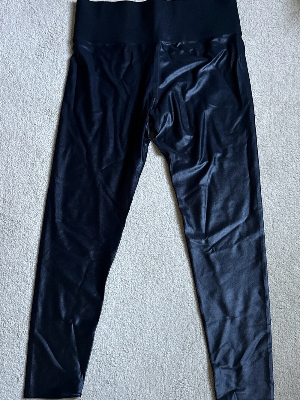 Carbon38 NWOT Black Takara Shine Stretch Leggings - XXL High Rise Waistband